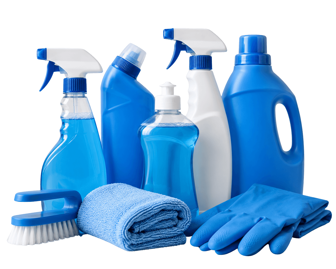Professional cleaning kit with supplies